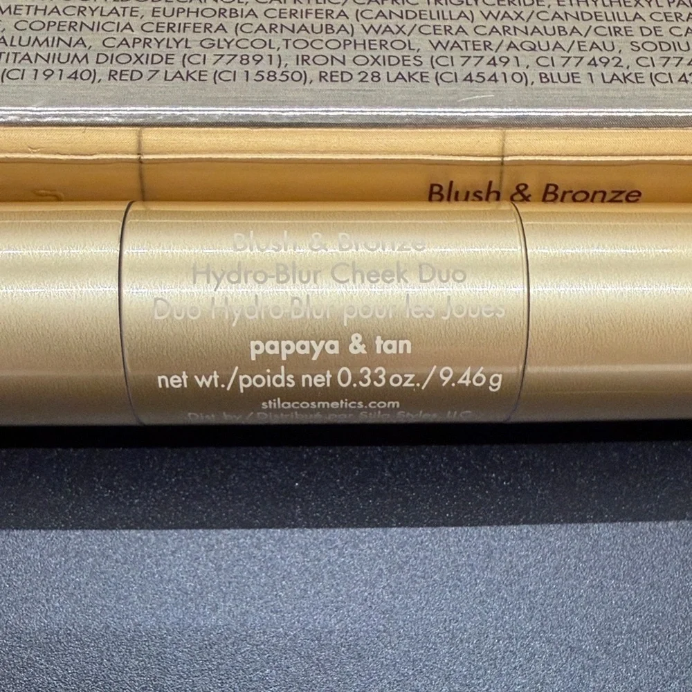 Stila Blush & Bronze Hydro-Blur Cheek Duo- Papaya and Tan